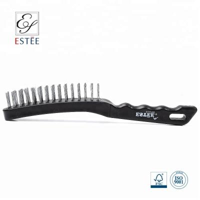 China Cleaning Brush Manufacturer Plastic Handle Steel Wire Brush for sale