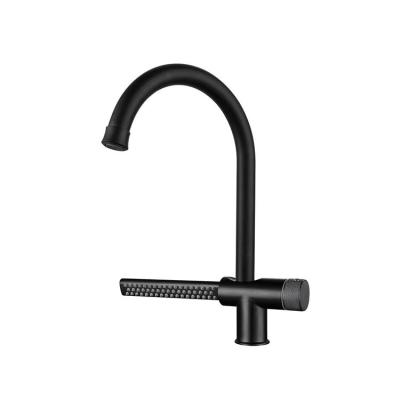 China Newly Designed Faucets Electric Waterfall Pulls Out Kitchen Spray Rainfall Kitchen Faucet Hot And Cold Faucet for sale