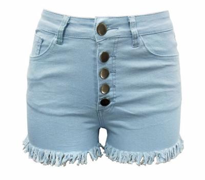 China 2021 New Fashion Women's Breathable Mini Jeans Ripped Stretch Jean Casual High Shorts for sale