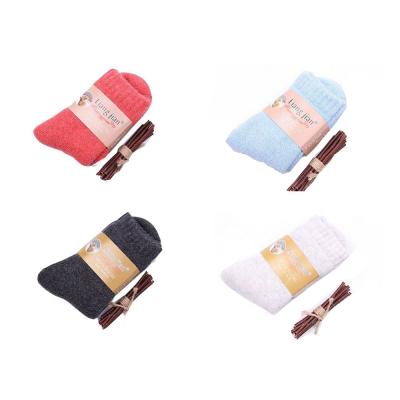 China Breathable Ladies SuperThick Wool Fleece - Soft Warm Comfort Crew Casual Terry Socks Winter for sale