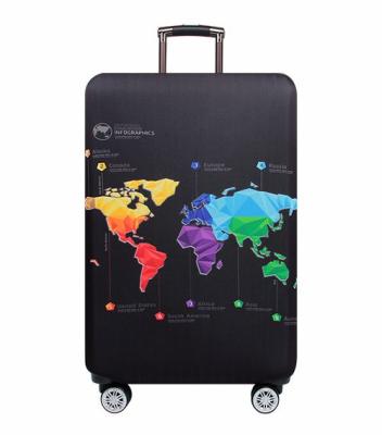 China 300g Eco-friendly Customized Elastic Travel Suitcase Cover Device Luggage Case Travel Accessories Luggage Cover for sale