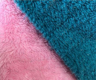 China Anti Pill New Arrival Glitter Yarn Sherpa Fleece Fabric 2 Side Brushed Shu Velvet Sherpa Fleece Fabric for sale