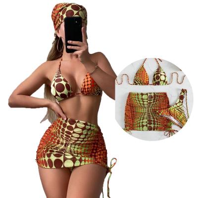 China Plus Size RUIYI Three Pieces Bikini Set micro mini string bikini Swimsuit Cover Up For Women string bikini for sale