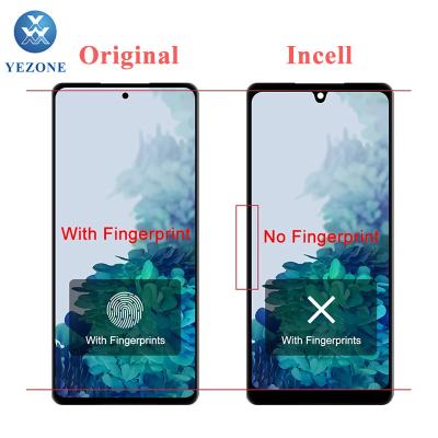 China pantallas for samsung s20 fe s20 lite lcd touch screen digitizer for samsung s20 lite 6.5 inch ekran for sale