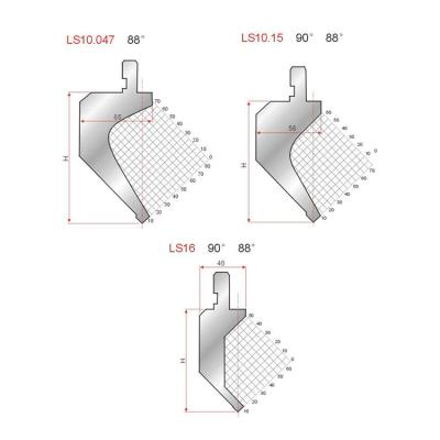 中国 45HRC-50HRC アマダ ダイ 液圧式 CNC メタル 屈曲 ダイ 販売のため