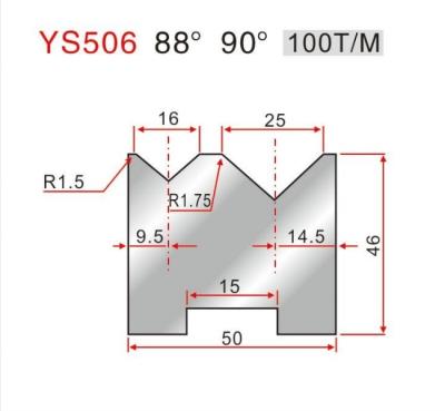 China LS506 Polishing CNC Press Brake 2V Die 42 Crmo para la máquina de flexión en venta