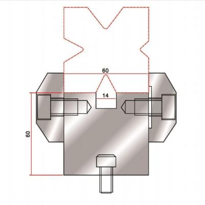 China Onderste diehouder HRC48-HRC52 Multi V die blok Bottom Lower Tool Te koop