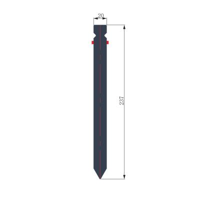 China 90° Winkel HRC55-60 Härte CNC-Druckbremsschlag für lange Lebensdauer zu verkaufen