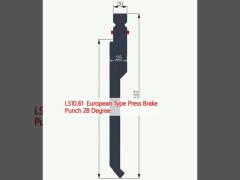 LS10.61  European Type Press Brake Punch 28 Degree