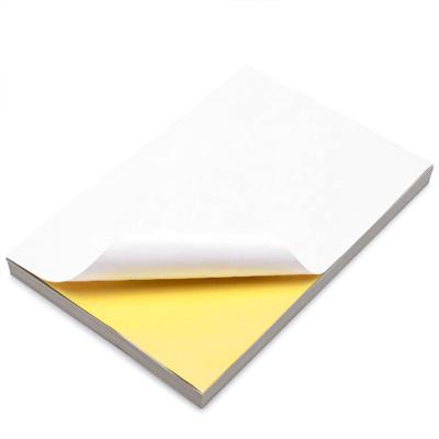 China Labels Top Coated Custom Size Self Adhesive Sticker Paper Semi Glossy Jumbo Roll for sale