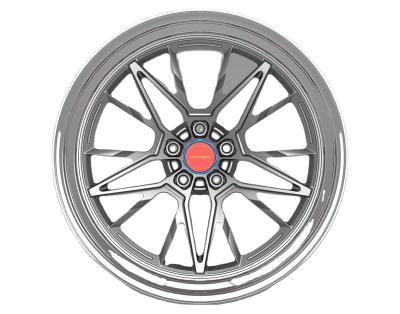 China 6061-T6 Aluminum Alloy High Performance New Entrants Custom 2 PC Forged Wheels Double Rim for sale