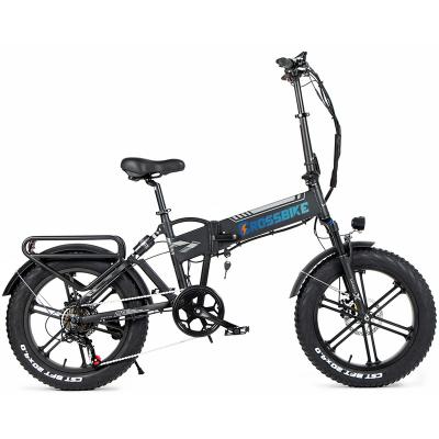 China Electric Bike Fat Folding Aluminum Alloy Electric Bicycle 500w 48v10AH Max Tire 40km/h 4.0 Foldable Beach Snow Electric Bike for sale