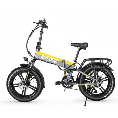 China Foldable Electric Bike 48v13AH Double Shock Absorption Electric Bike Aluminum Alloy Snow 4.0 Fat Tire Beach Electric Bike for sale