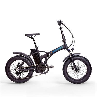 China Electric Bike 48V 10AH Lithium Battery 20inch Beach Snow E-bike Fat Folding Aluminum Alloy 500W Electric Bicycle 4.0 Tire With Fork for sale