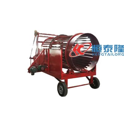 China Alluvial gold washing small rotary drum sieve sand trommel and stone separator screen for sale for sale