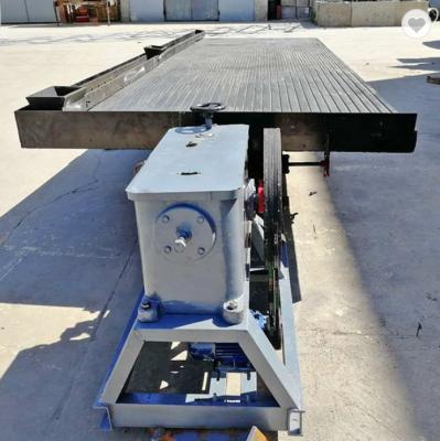 China Copper Alluvial Gold Sand Gravity Separator Table With Gold Ore Processing Table 6s Shaking Specification for sale