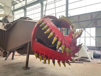 China Custom dredger cutter head 5 Blades 40 Pieces Teeth For Cutter Suction Dredger for sale