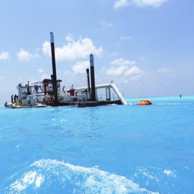 China Hydraulische Abträgersuctionsbagger mit Abträgekopf für die Abträgung von Meeressand zu verkaufen