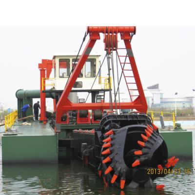 China 650 mm Diâmetro do tubo Motor diesel Equipamento de dragagem de areia com cabeça de cortador à venda