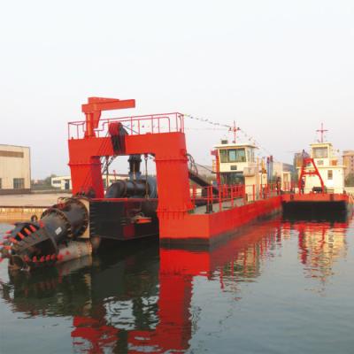 China Over 25m Depth China Cutter Head Sand Suction Dredger With Submersible Pump for sale