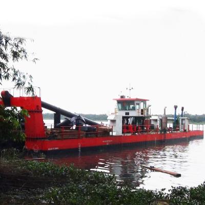 Chine Dragueuse de rivière de 22 pouces, tête d'aspiration, coupeuse de bateau, dragueuse avec pompe submersible jusqu'à 25 m. à vendre