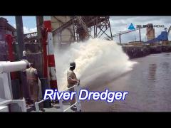 portable small sand dredger for shallow river cleaning