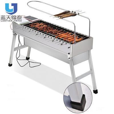 China Easy Clean Adjustable Size Outdoor Electric Grill BBQ Machine Portable Barbecue Grill à venda