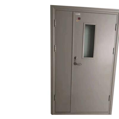 China Factory direct sale fire protection steel bullet proof security door double leaf panels stainless steel door and windows for sale