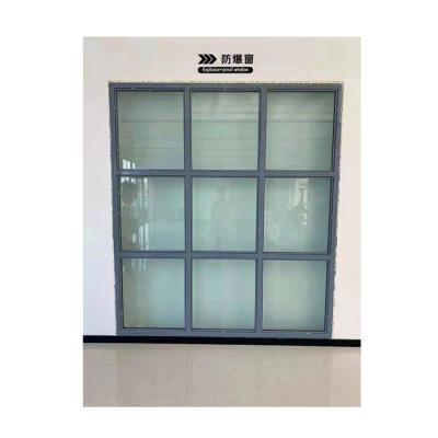 China Factory Direct Sales Excellent Performance Minimalist Explosion Proof Blast Heavy Duty Window for sale