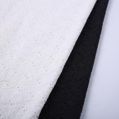 China White black Indian 100 cotton 3d embroidery fabric wholesale in stock for wedding for sale