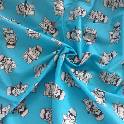 China OEM service Shaoxing textile 100% cotton custom made cartoon print fabric for shirt for sale