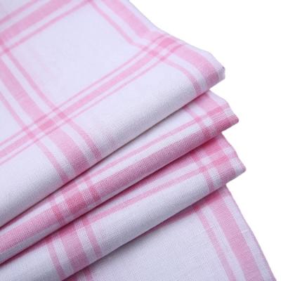 China Wholesale nice price plaid pattern woven linen cotton yarn dyed fabric for shirts in pakistan for sale