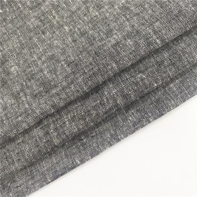 China In stock Linen cotton blend 55% linen 45% cotton fabric cotton linen yarn dyed fabric for mens shirt for sale