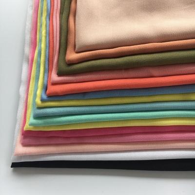 China Jersey air jet loom plain dyed rayon dubai solid color japan voile fabric for shirt for sale