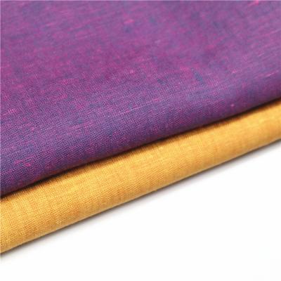 中国 Hot sale high quality vintage customized colour100% pure linen korean yarn dyed fabric for clothing 販売のため