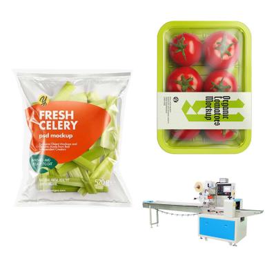 China Automatic Food Flow Plastic Bag Fresh Vegetable Packing Machine for sale