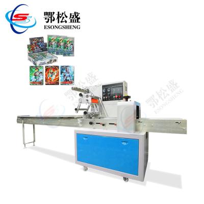 China Food Esongsheng Plastic Bag Cartoon Anime Card Pillow Packing Machine for sale