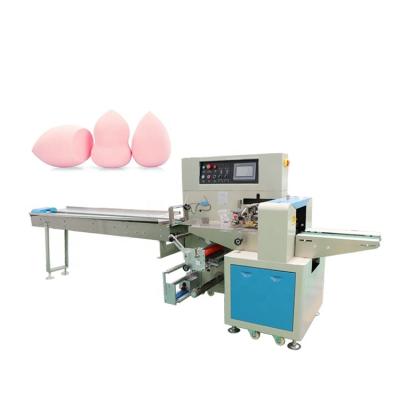 China Food Cosmetic Powder Puff And Makeup Sponge Facial Fillow Packing Machine for sale