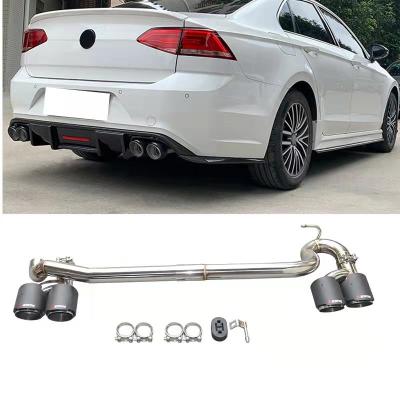 China Hot Selling Stainless Steel For Volkswagen Lamando Plated Blue Straight Single Exhaust Pip for sale