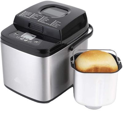 China Household 19 Programs Bread Machine , Stainless Steel 1.5LB Bread Maker Machine for sale