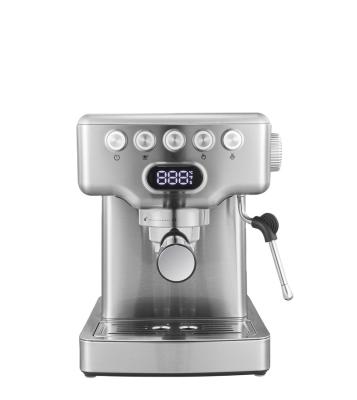 China Professional Hotel 15 Bar Espresso Coffee Machine Cappuccino and Latte Maker, Stainless Steel for sale