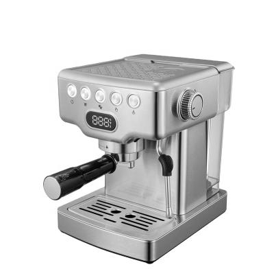 China Hotel 15-Bar Manual Pump Pressure Espresso Coffee Machine, 60oz/1.8L Capacity for sale