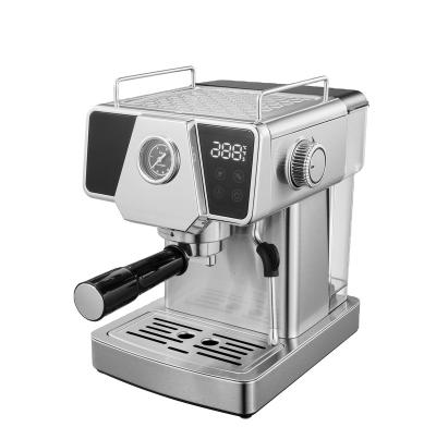 China Hotel Preprogrammed Stainless Steel Espresso and Cappuccino Maker Machine with Milk Frother Wand for sale