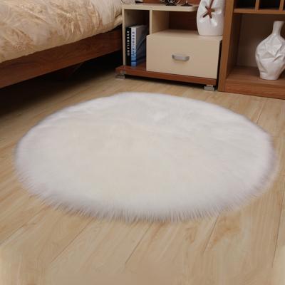 China Soft Wholesale Sheepskin Blanket Bedroom Faux Lamb Fur Rug for sale