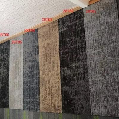 China Modren Washable Cheap Area Rug Tiles 50*50 Floor Covering Flocking For Office Room for sale