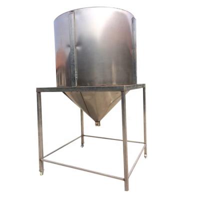 China Stainless Steel Plastic Silo Mixer Machine Large Silo Storage Tank Pellets Silo for sale