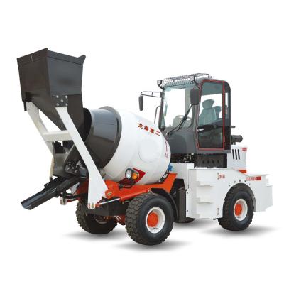 China Garment Shops Mini Concrete Mixer Trucks Automatic Feed Tank Unloader Concrete Mixer High Efficiency for sale