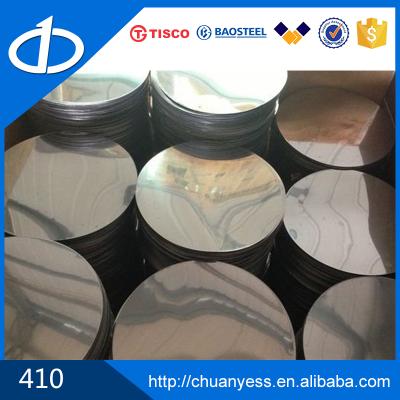 China Kitchenware 410 Stainless Steel Circle 400 Series Building Materials Non-Corrosive Steel Kitchenware For Machining Tooling for sale