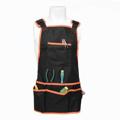 China 8AA Customized Adjustable Logo Durable Work Waist Gardening Tool Cleaning Apron Oxford Fabric Heavy Duty With Pockets for sale