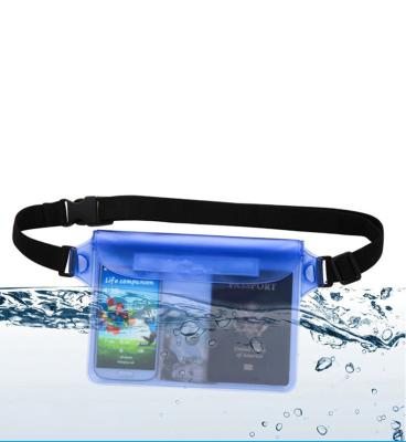 China Water Proof 17 Pussy Pack Adjustable Dry Fishing Sport Running PVC Travel Clear Outdoor Wholesale Phone Waist Transparent Waterproof Bag for sale